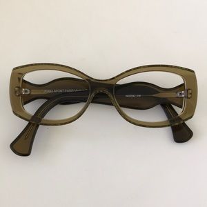 Vintage Jean Lamont Paris glasses army green